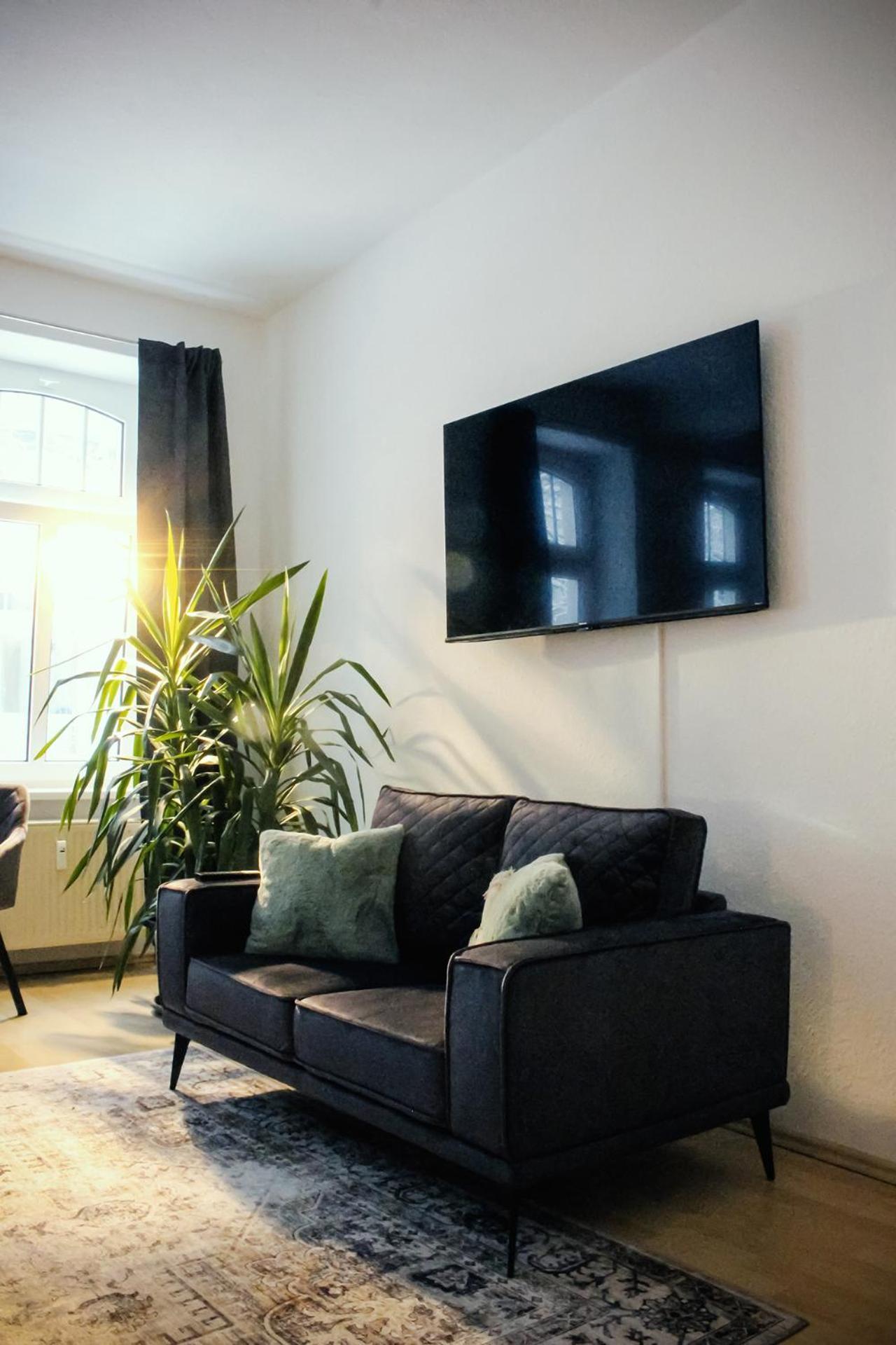 Nuwilu One - Apartment Mit Balkon Im Herzen Erfurts - Magenta Tv- Netflix - Disney 외부 사진